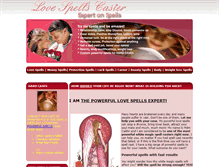 Tablet Screenshot of lovespellscaster.com
